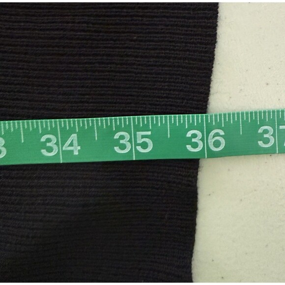 Womens Black Longline Open Front Cardigan Lightweight Knit Minimalist Layering S - Picture 8 of 8